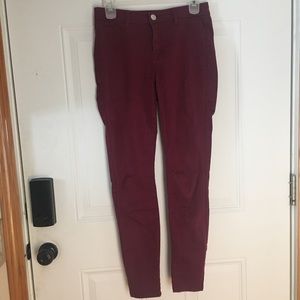 Mid rise skinny jeans